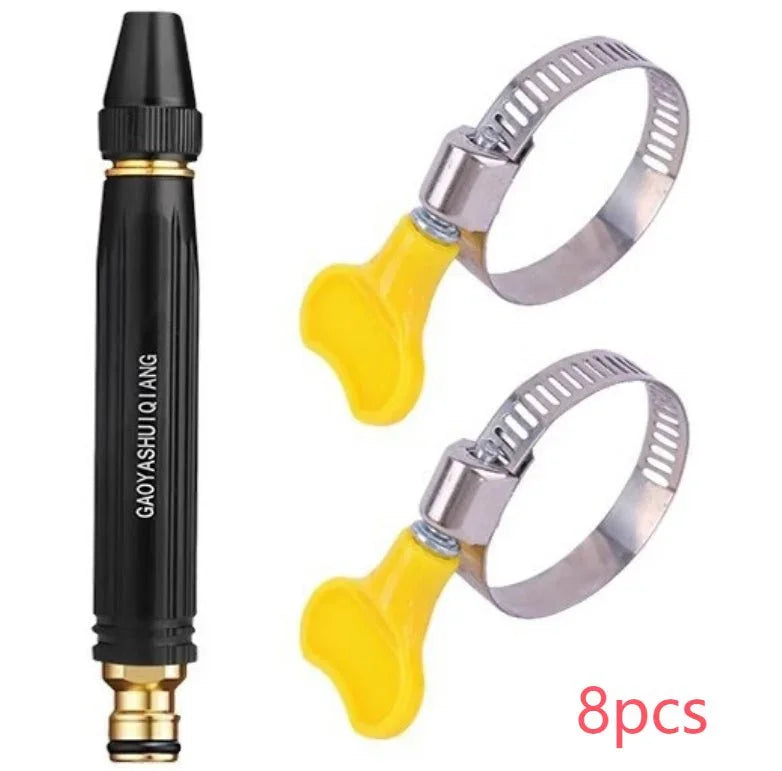 Portable High Pressure Washing Water Gun Car Wash Nozzle Adjustable Nipple Type Direct Spray Home Garden Shower Watering Hose - e & cj8e & cj8