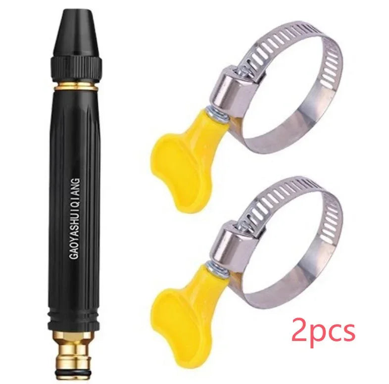 Portable High Pressure Washing Water Gun Car Wash Nozzle Adjustable Nipple Type Direct Spray Home Garden Shower Watering Hose - e & cj8e & cj8