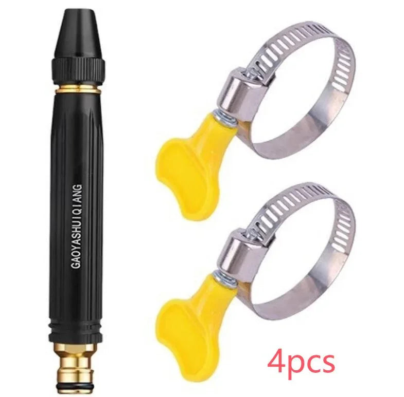 Portable High Pressure Washing Water Gun Car Wash Nozzle Adjustable Nipple Type Direct Spray Home Garden Shower Watering Hose - e & cj8e & cj8