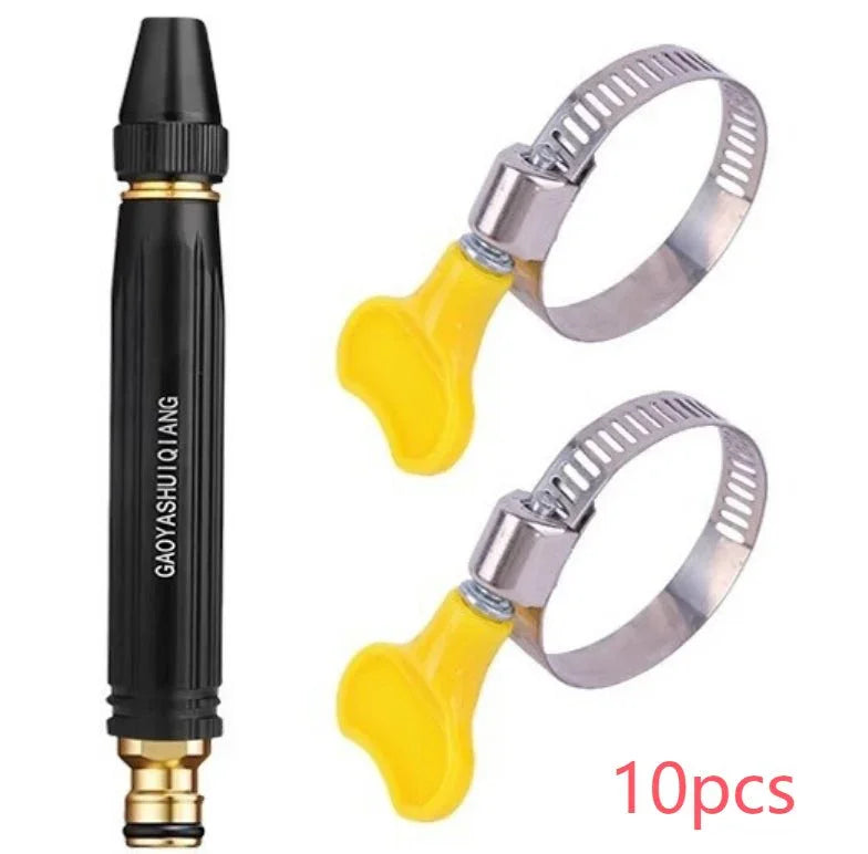 Portable High Pressure Washing Water Gun Car Wash Nozzle Adjustable Nipple Type Direct Spray Home Garden Shower Watering Hose - e & cj8e & cj8