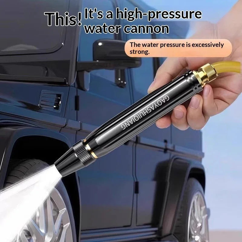 Portable High Pressure Washing Water Gun Car Wash Nozzle Adjustable Nipple Type Direct Spray Home Garden Shower Watering Hose - e & cj8e & cj8