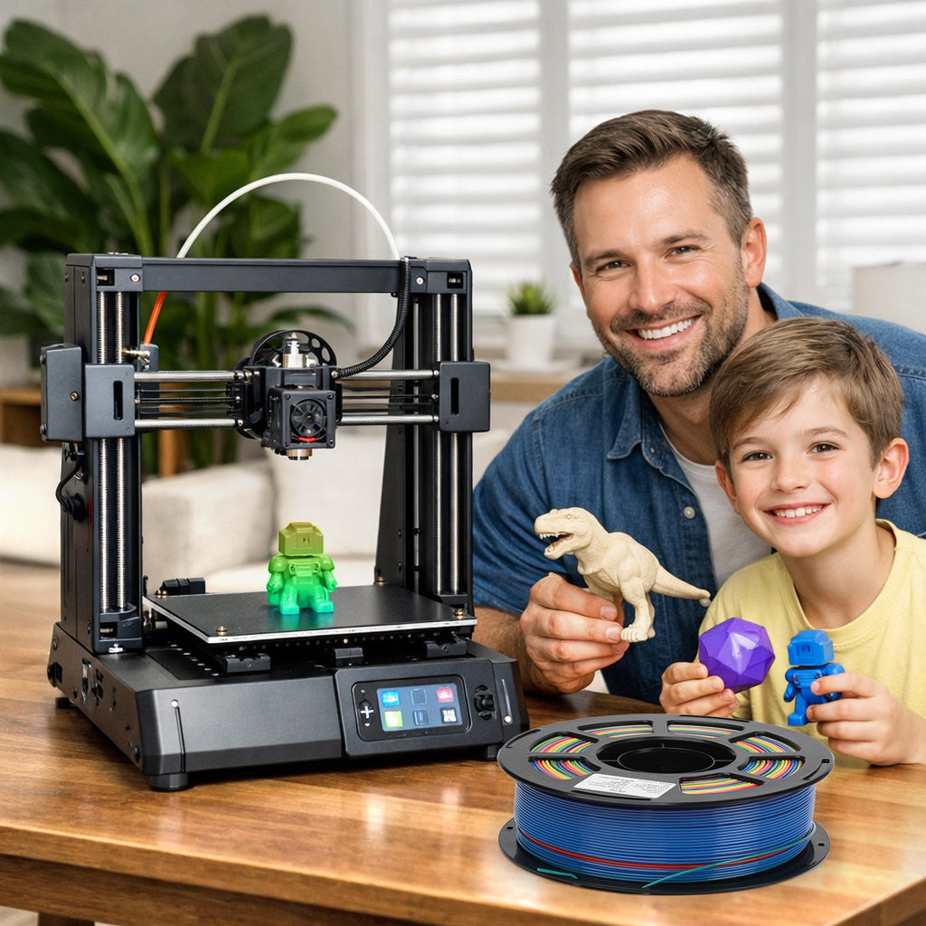 Rainbow Gradient PETG Filament For 3D Printers, Multicolor Color Changing Printing Material, Compatible With Most FDM Printers - e & cj8e & cj8