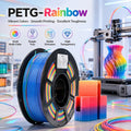 Rainbow Gradient PETG Filament For 3D Printers, Multicolor Color Changing Printing Material, Compatible With Most FDM Printers - e & cj8e & cj8